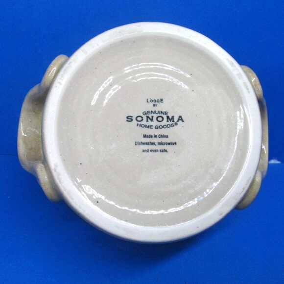 Sonoma Lodge Individual Double Handled Soup Bowl    Trees Design - Picture 3 of 10